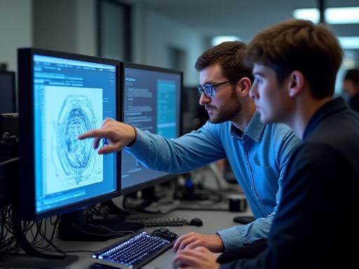 Tecnico OmbraByte in consulenza con cliente per assemblaggio PC